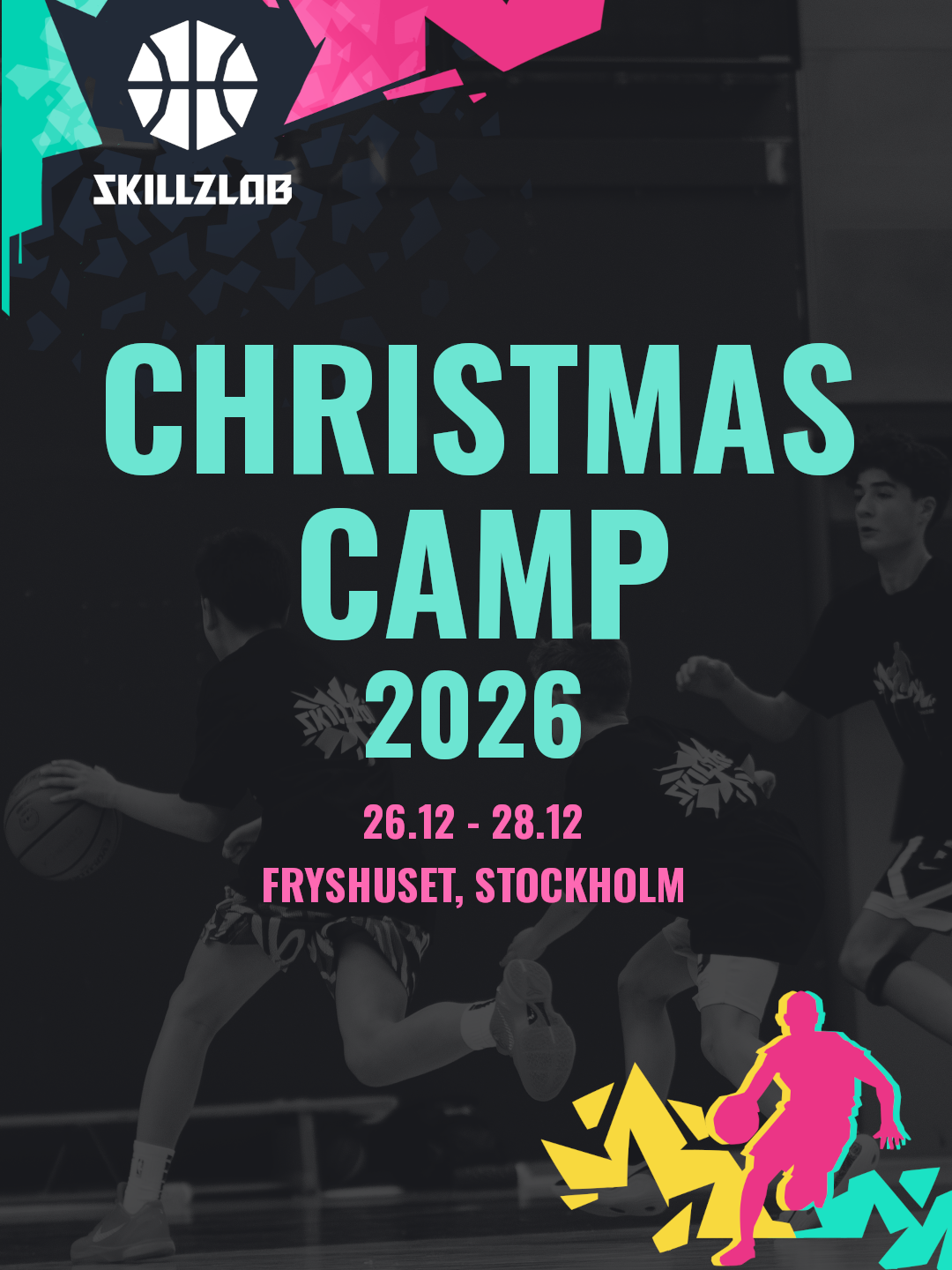 Skillzlab Christmas Camp 2026 - Basketläger i Stockholm 🏀